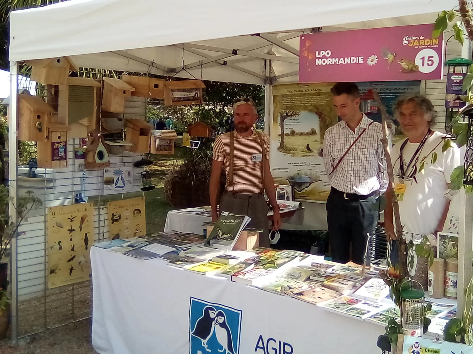 stand de la LPO lors du festival Graines de jardin 2021 à Rouen