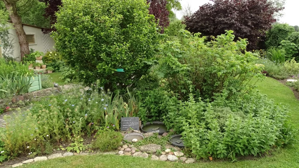 des abreuvoirs installés au jardin