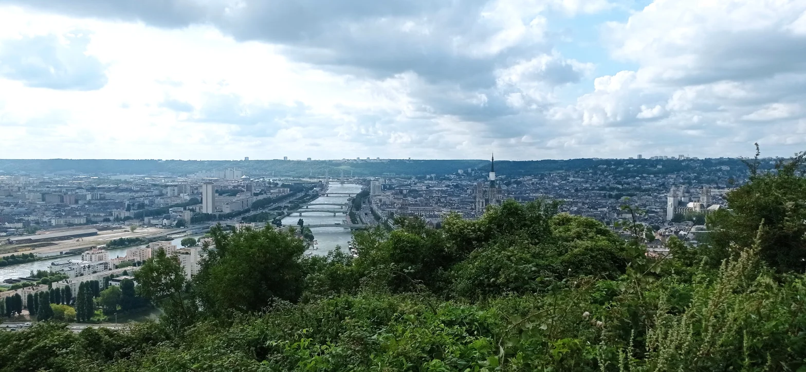 Rouen, panorama depuis la Côte Ste Catherine