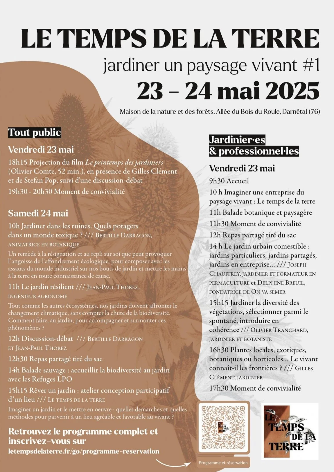 Affiche de la manifestation du Temps de la terre à Darnétal